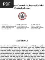 Load Frequency Control Via Internal Model Control Schemes