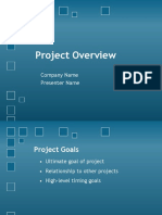 Project Overview: Company Name Presenter Name