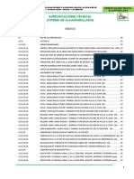 Especificaciónes Técnicas Alcantarillado