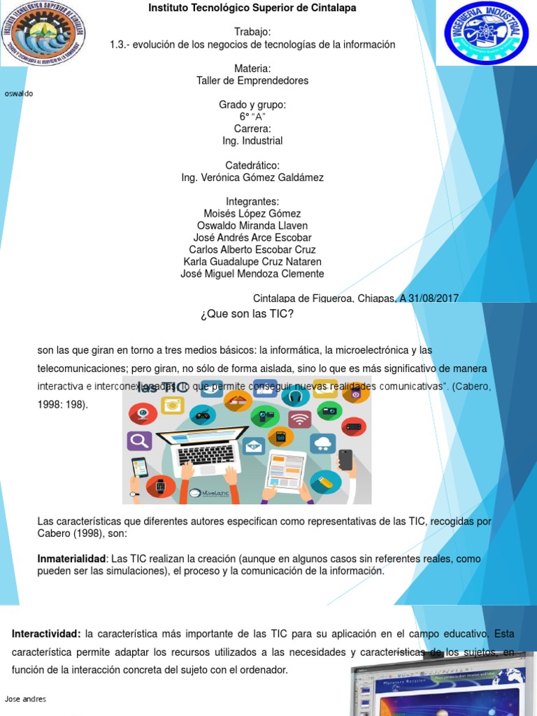 1 3 Evolucion De Los Negocios De Las Tics Pdf Tecnología De