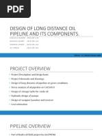 Design of Long Distance Oil Pipeline