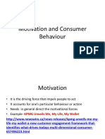 Motivation and Consumer Behaviour