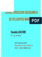 5A Geoquimica de Efluentes Mineros