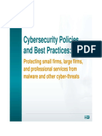 Cybersecurity Policy Small Firms