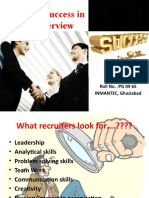 Getting Success in An Interview