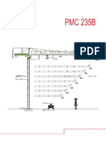 PMC 235B mast reactions and climbing crane calculations