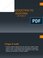 Introduction to Auditing Lecture