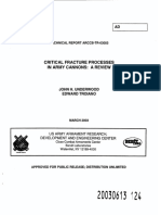 Critical Fracture Processes