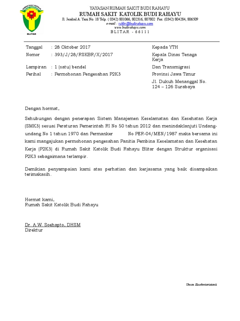 PERMOHONAN PENGESAHAN P2K3
