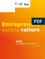 Entreprendre Culture Auvergne Rhone Alpes Guide 2017