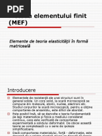 Metoda Elementului Finit (MEF6)