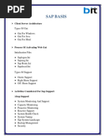 Sap Basis: Client Server Architecture