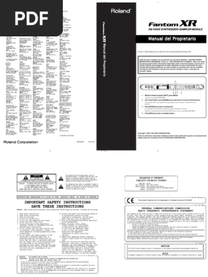 Fantom Xr Manual Auriculares Ingenieria Electrica