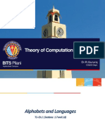 Theory of Computation (CS C351) : BITS Pilani