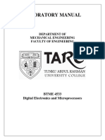 Laboratory Manual: Department of Mechanical Engineering Faculty of Engineering