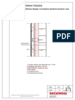 223 Presjek Ventilirane Fasade s Dvoslojnim Plocama Kamene Vune