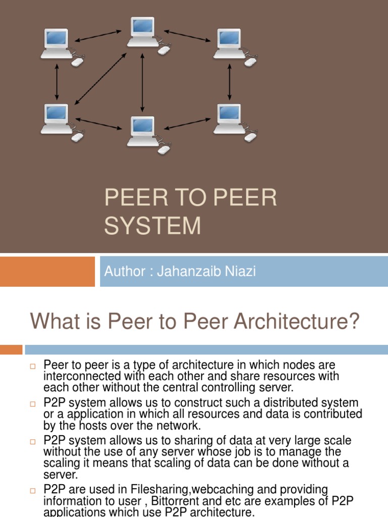 Peer to Peer Architecture Overview | PDF | Peer To Peer | Computer Network
