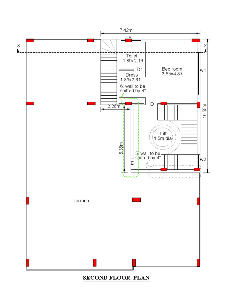 Second Floor Plan with Dimensions | PDF