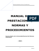 Manual de Prestaciones Medicas Versión 1.0