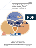 The JORC Code: 2012 Edition