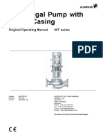 Centrifugal Pump With Volute Casing: Original Operating Manual NIT Series