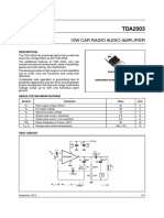Datasheet TDA 2003