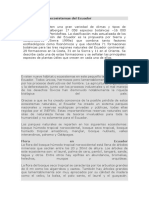 La Diversidad de Ecosistemas Del Ecuador