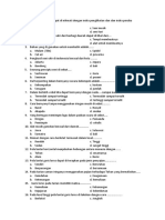 Soal Pas Senibudaya Kelas 7 SMSTR 1