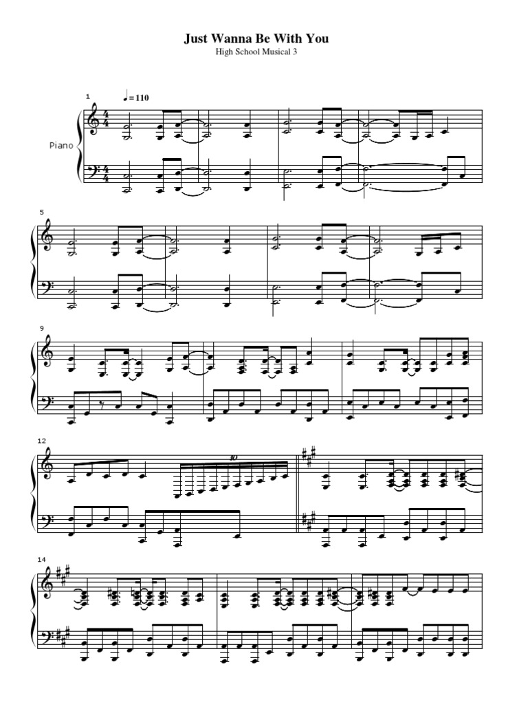 Hsm3 Just Wanna Be With You Lyrics