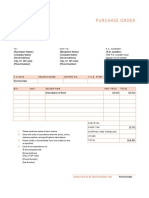 Purchase Order Template 07