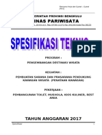 Spesifikasi Teknis Pariwisata