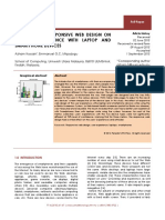 Jurnal Teknologi: THE Effect OF Responsive WEB Design ON THE User Experience With Laptop AND Smartphone Devices