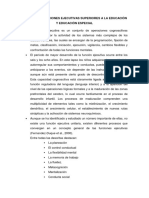 APORTES DE FUNCIONES EJECUTIVAS SUPERIORES A LA EDUCACIÓN Y EDUCACIÓN ESPECIAL