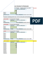 Geometric Means Calculator For Wastewater: Example