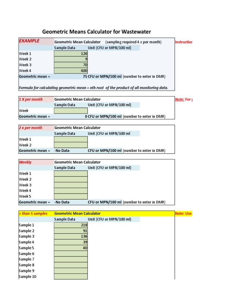 Geometric Mean Calculator | PDF | Teaching Mathematics