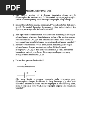 Latihan Tegangan Jepit Dan Ggl