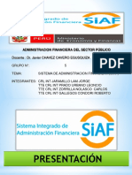 SIAF-Administración financiera pública