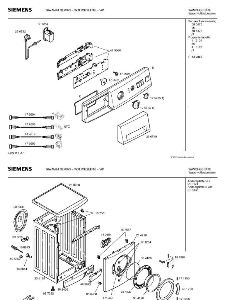 Keilriemen - Siemens Siwamat Plus 3381 - E-Teil (C-Ware