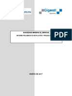 Informe Preliminar de Prueba de Relés Brocal