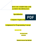 Programing Concept Assignment by Solomon