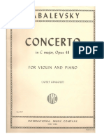 Kabalevsky Violin Concerto PDF