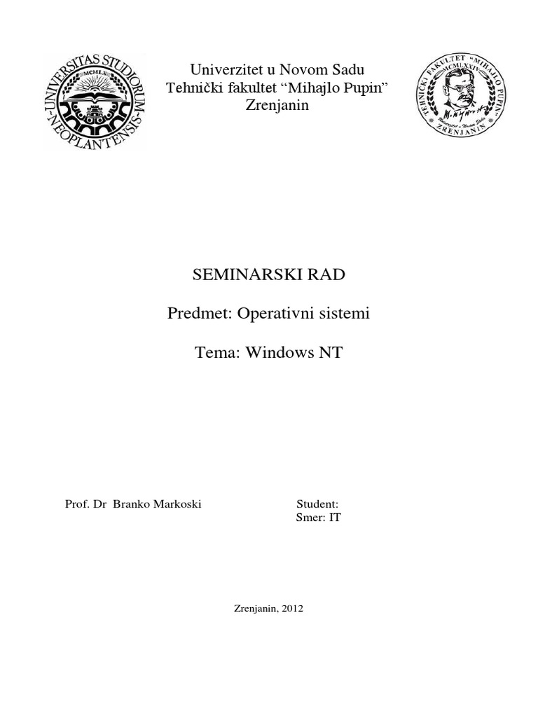Windows NT | PDF
