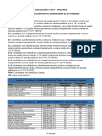 Classificados 6a chamada SISU edição 2a/2017 PROGRAD