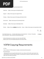 VOFM Copying Requirements RV80HGEN