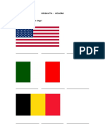 Χρωματα - Colors: Write the colors of the flags!