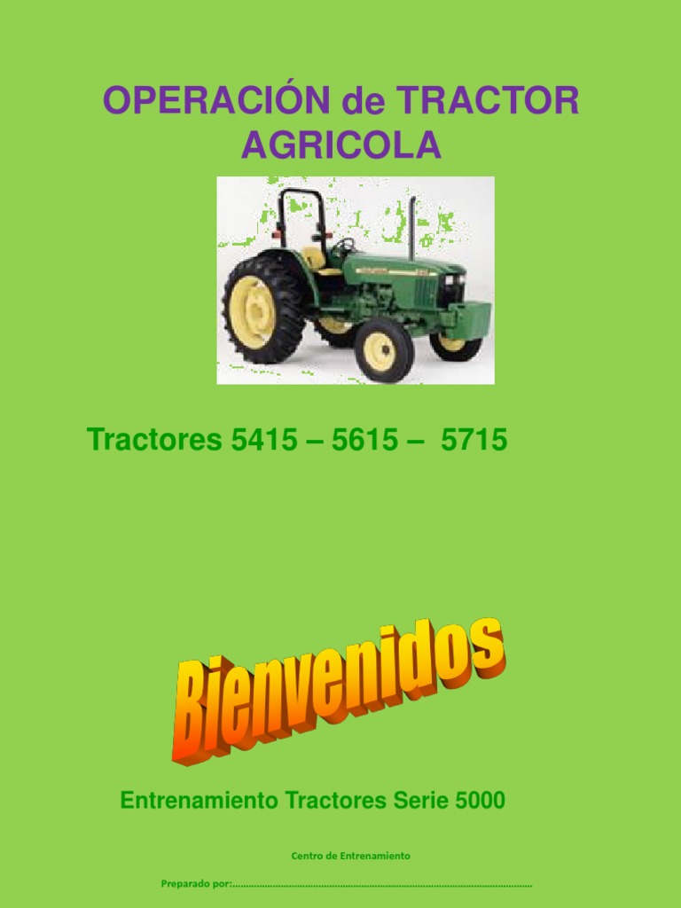Operacion y Mantenimiento de Tractores Agricolas PDF Tractor