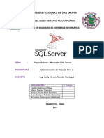 Disponibilidad SQL Server