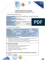 Guía de Actividades y Rúbrica de Evaluación - Fase 2 - Definición Del Proyecto y Estudio de Mercado