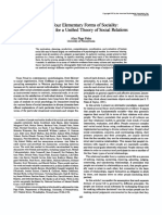 FRISKE, Alan Page. The Four Elementary Forms of Sociality - A Framework For A Unifed Theory of Social Relations.