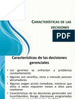 Características de Las Decisiones